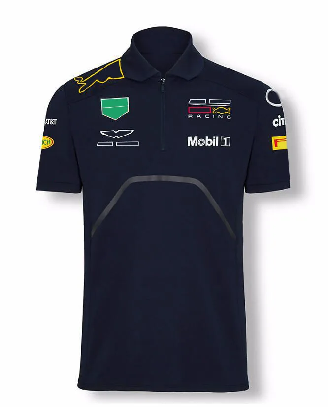 

F1 team polo shirt, f1 car racing suit lapel T-shirt, the same style is customized