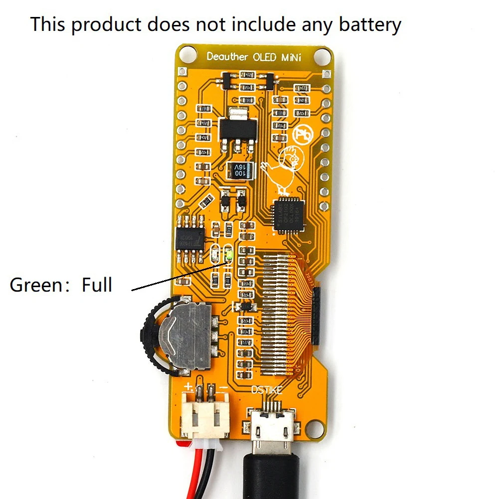 Wifi плата разработки Поддержка 2 4 GHz ESP8266 Deauther мини OLED PCB разъем батареи с антенной 5V