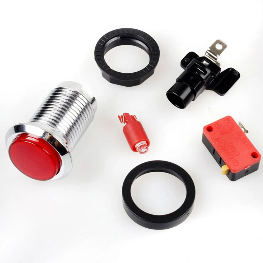 MagiDeal 2 игрока аркадные кнопки Джойстик контроллер DIY аксессуары части и джойстик