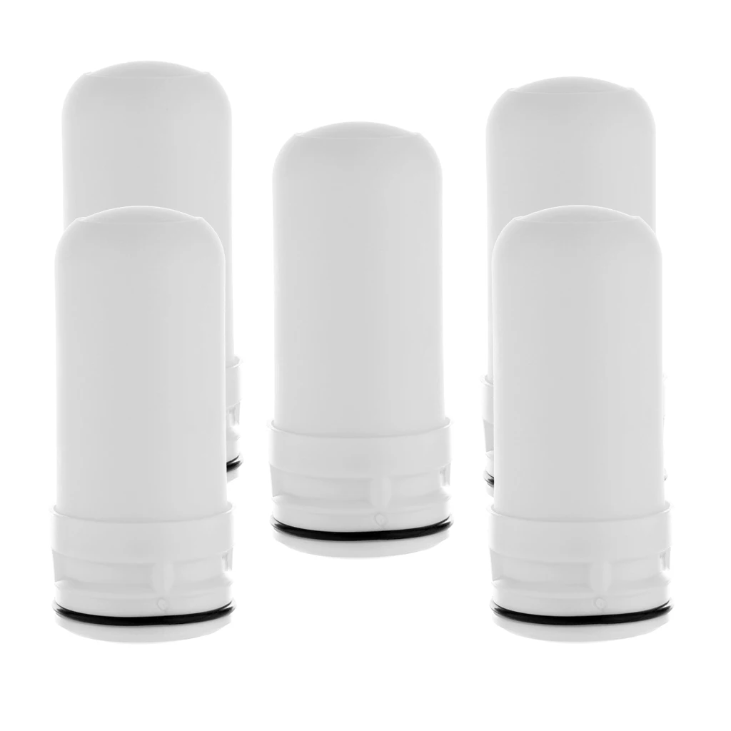 

5/Pack Ceramic Faucet Tap Water Filter Cartridge Household for Home Kitchen