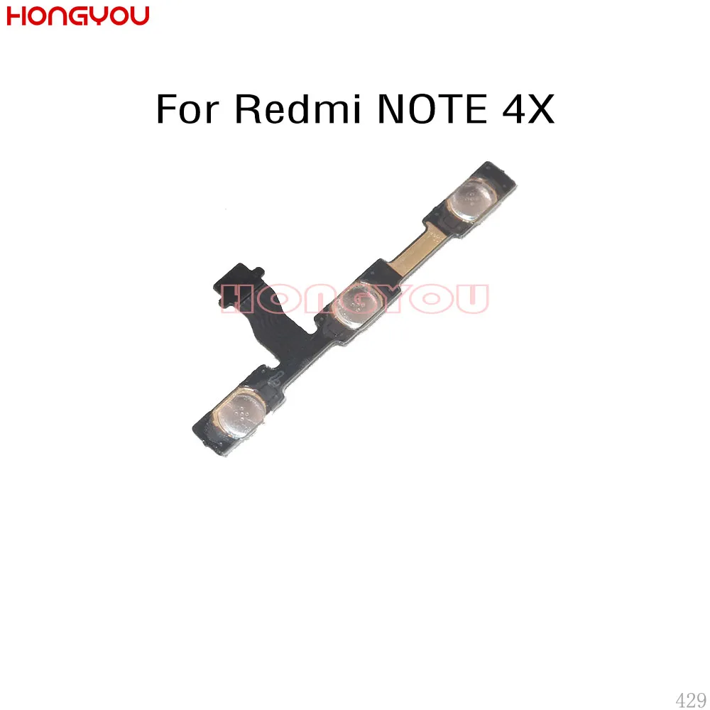 50 шт./партия для Xiaomi Redmi Note 4x кнопка включения и Кнопки громкости вкл/выкл гибкий