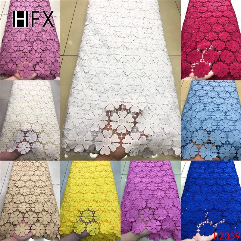 Tissu africain broderie coton нигерийский шнур кружевной ткани высокое качество Гипюр Вышивка Французская ткань кружево для вечернего платья