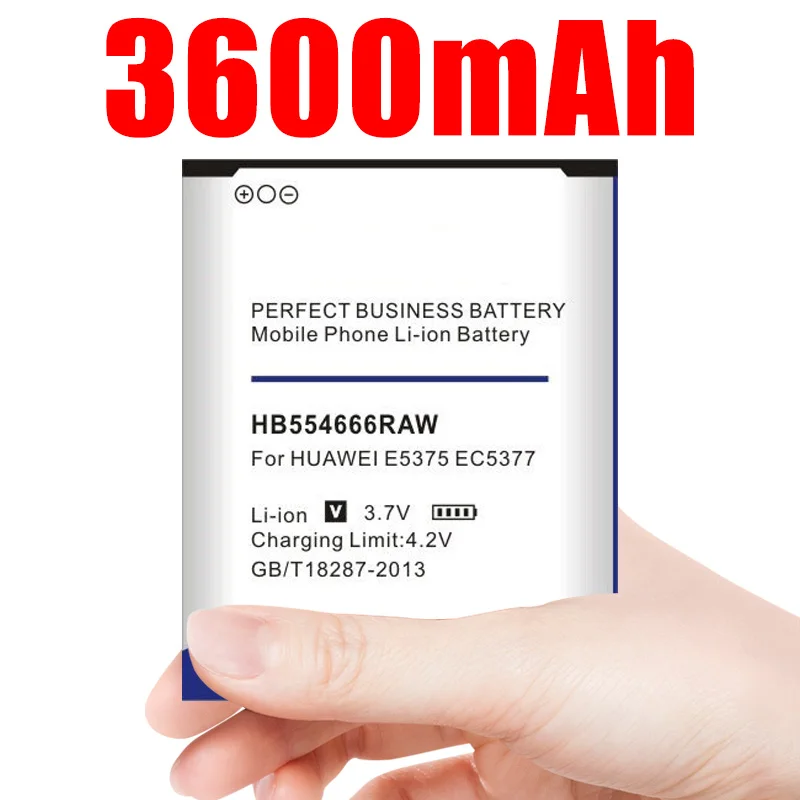 3600 мАч HB554666RAW батарея для Huawei E5372 E5373 E5375 EC5377 E5330 E5336 E5351 E5356 EC5377U 872 E5356S 2|Аккумуляторы