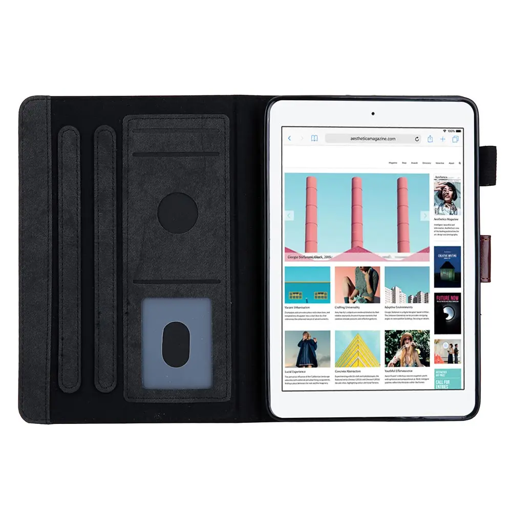 Чехол с держателем для карт для iPad Mini 5 mini 4 Магнитная ткань PU кожаный чехол-подставка для Apple iPad mini 5-го поколения