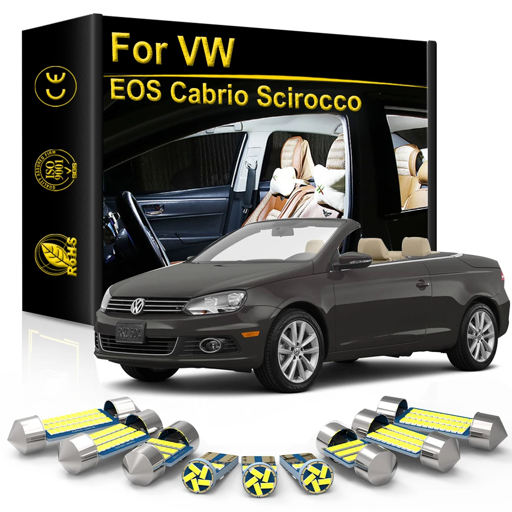 

Interior LED Light For Volkswagen VW Cabrio MK1 EOS Scirocco Tuning 2001 2002 2008 2009 2011 2012 Accessories Canbus Car Lamp