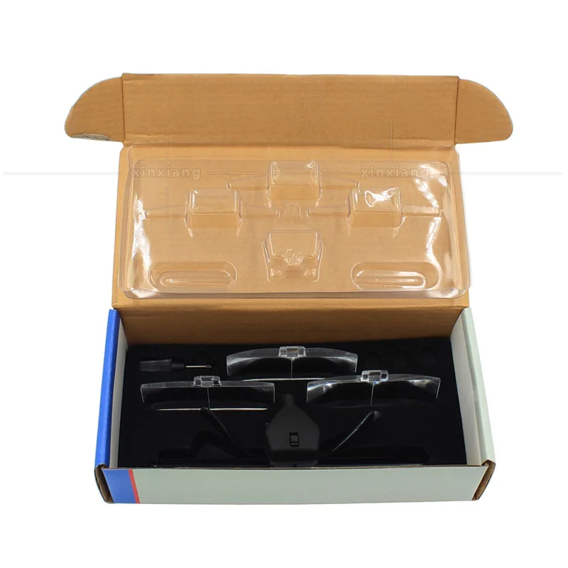 Лупа повязка на глаза с 3 светодиодами для ювелирных изделий увеличительное