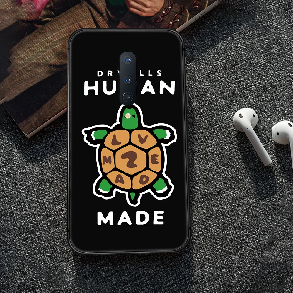 

human made Phone Case Cover Hull For 1+ Oneplus 5T 6 6T 7 7T 8 8T Pro black Funda Luxury Coque Fashion Cover Painting Waterproof