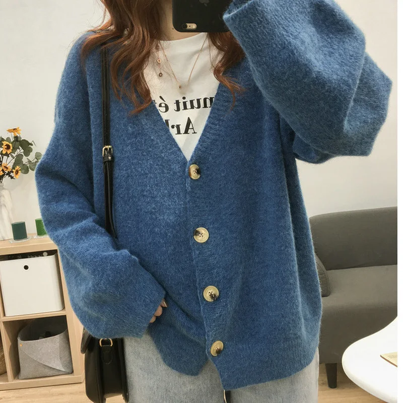 Однотонный женский свитер женские повседневные кашемировые Вязаные Свитера и