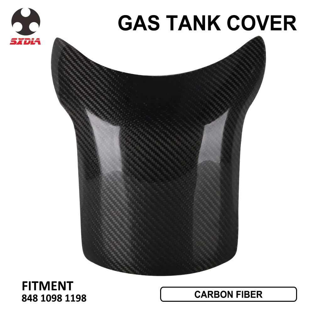 Мотоциклетная черная крышка топливного бака из углеродного волокна Защита для