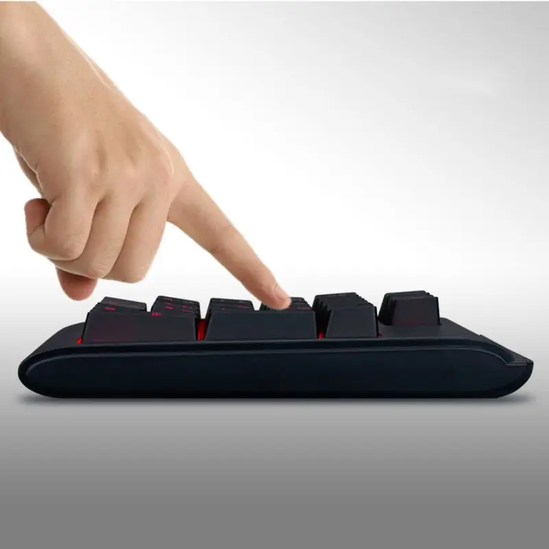 Three Colors RGB Backlit USB Wired Keyboard Waterproof Number Pad Numeric Keypad Mini Numpad Multi-functional Digital Keys