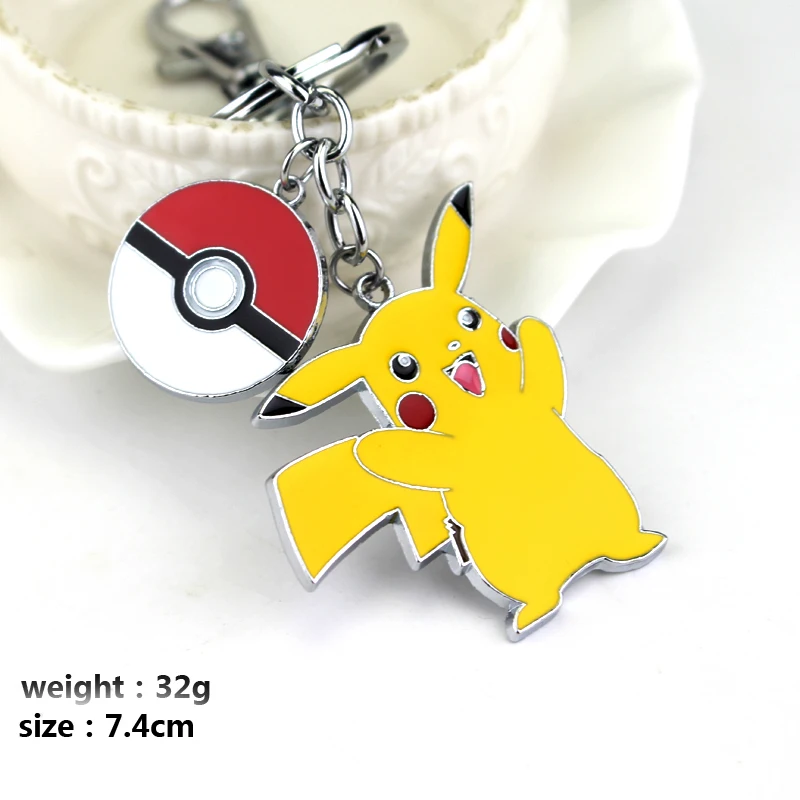 K267 Go Pikachu брелок мультфильм Poke Ball брелок ювелирные изделия автомобильный брелок на подарки, держатель для ключей chaviro - Цвет: K267