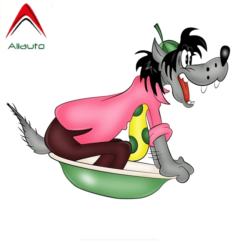 Наклейка из мультфильма Aliauto Wolf Wait and See русская забавная Водонепроницаемая
