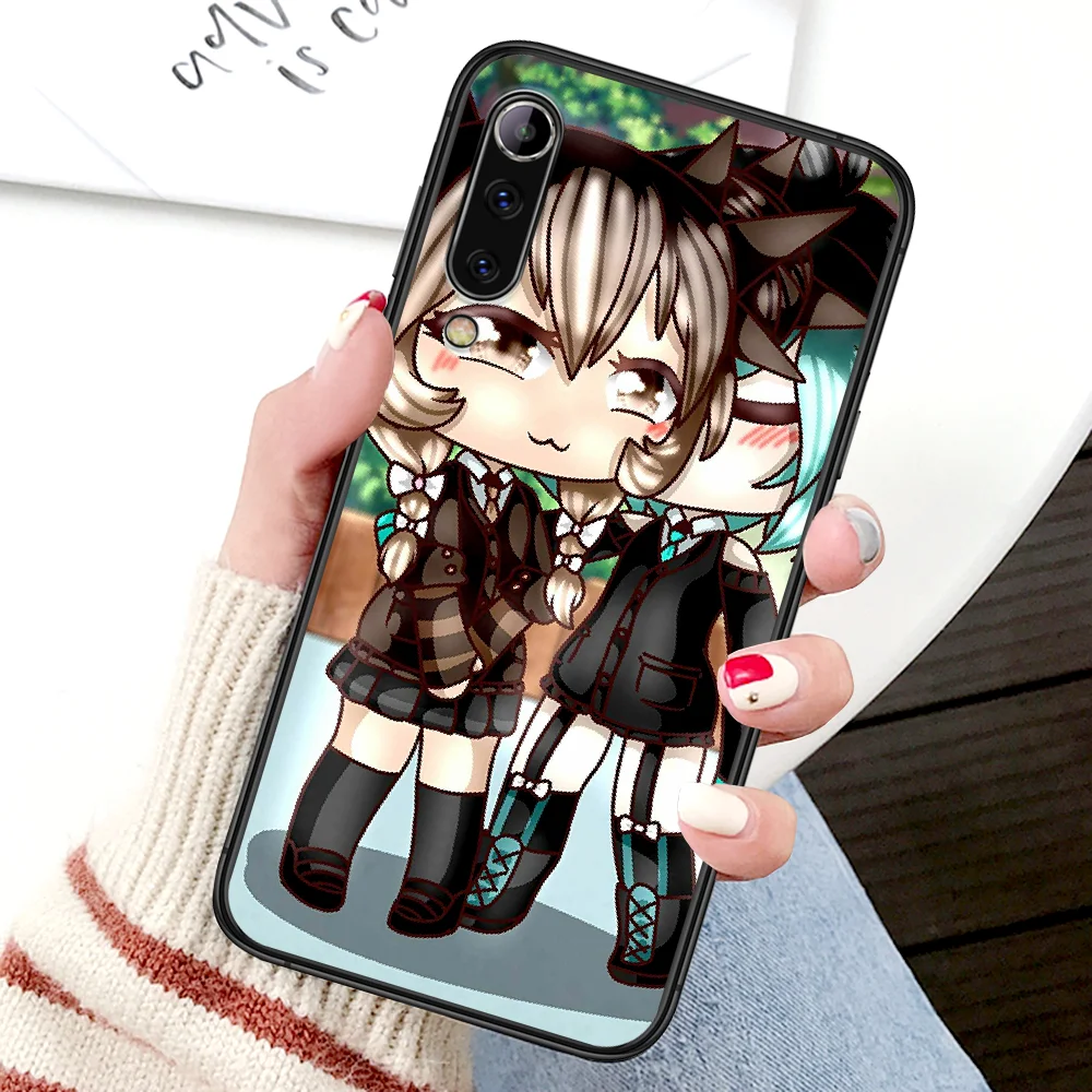 

Gacha-life Game Phone Case For Xiaomi Mi Note 10 A3 9 MAX 3 A2 8 9 Lite Pro Ultra black Prime Painting Shell Tpu Cover Fashion