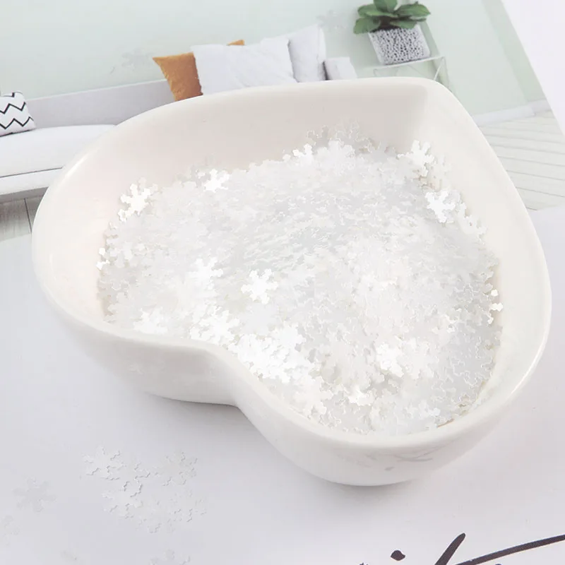 Ультратонкие блестки в виде снежинок 6 мм матовые домашних животных для