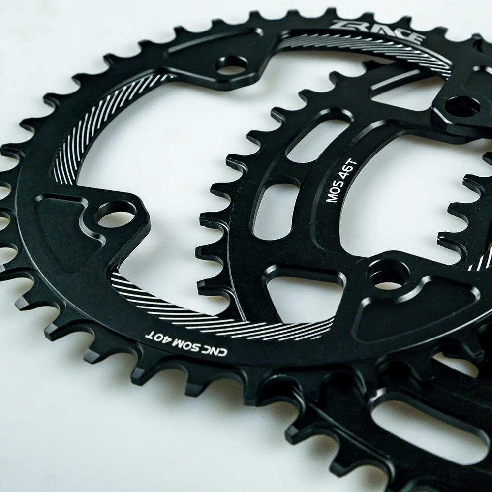 ZRACE цепная цепь 40 T/42 T/44 T/46 T/48 T/50 T/52 T BCD104, узкий зуб AL7075 CNC, MTB/дорожный/складной велосипед/гравий-велосипеды