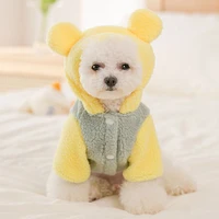 autumn winter thick bichon frise poodle pomeranian puppy outfits fleece s pet clothes small dog hoodie small dog clothes