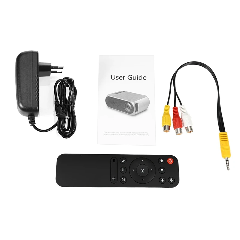 

Hot 2018 Mini YG320 Home Theater AV / HDMI Support TF Card Projector EU Plug