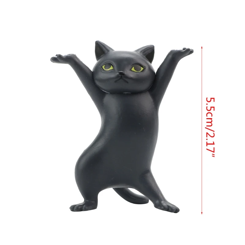 

Holding and Lifting Coffin Cat Holder Pen Holder Home Decoration Animal Statue Handmade Creative Desktop Ornaments