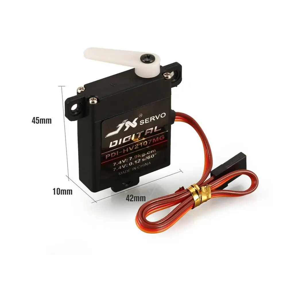 

Large Torque 360 Degree Digital Servo for 1/10 1/8 RC Car Boat Spare Parts Accessories 4PCS JX PDI 6221 MG 20KG 4.8V-6V Metal