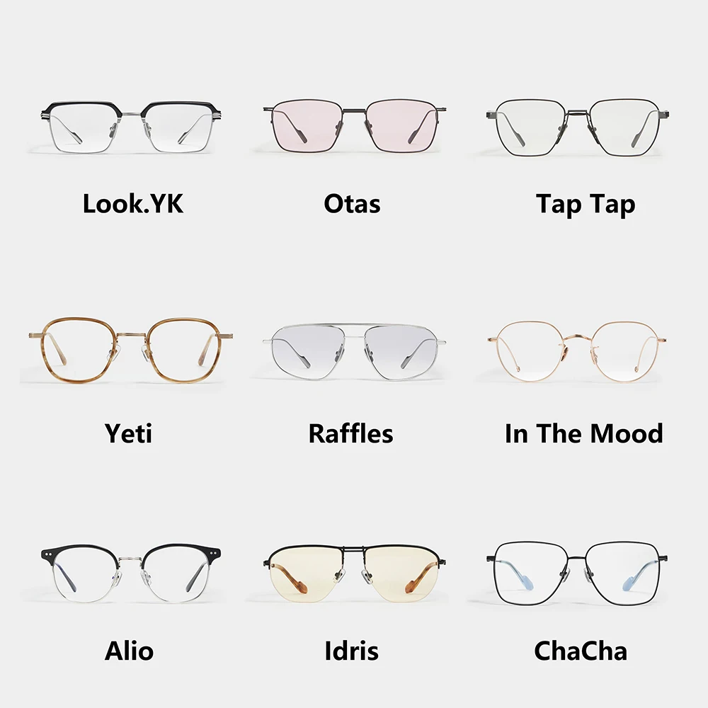 

Gentle ChaCha Alio Idris Raffles Otas Rave In the mood Liberty Swing Taptap Yeti Optical EyeGlasses Frames Prescription glasses