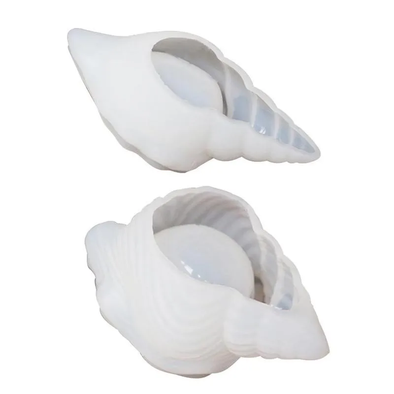 

Diy Crystal Epoxy Crystal Silicone Conch Mold Makeup Mould Box Molds Jewellery Shell Gadget Handcraft Container Shape Organ V5R9