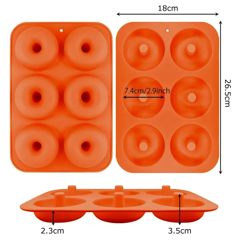 Силиконовая форма для пончиков 1 шт. выпечки своими руками антипригарная