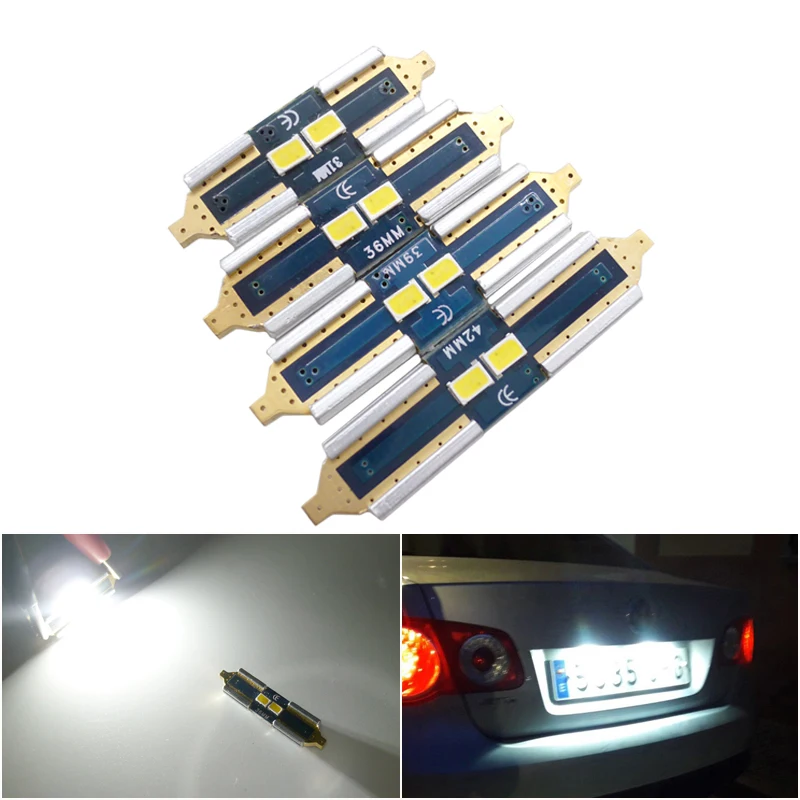 

2x C5W LED CANBUS Bulb Festoon 31mm 36mm 39mm 42mm C10W For Opel Astra H J G Corsa Zafira Insignia Car Interior Lights