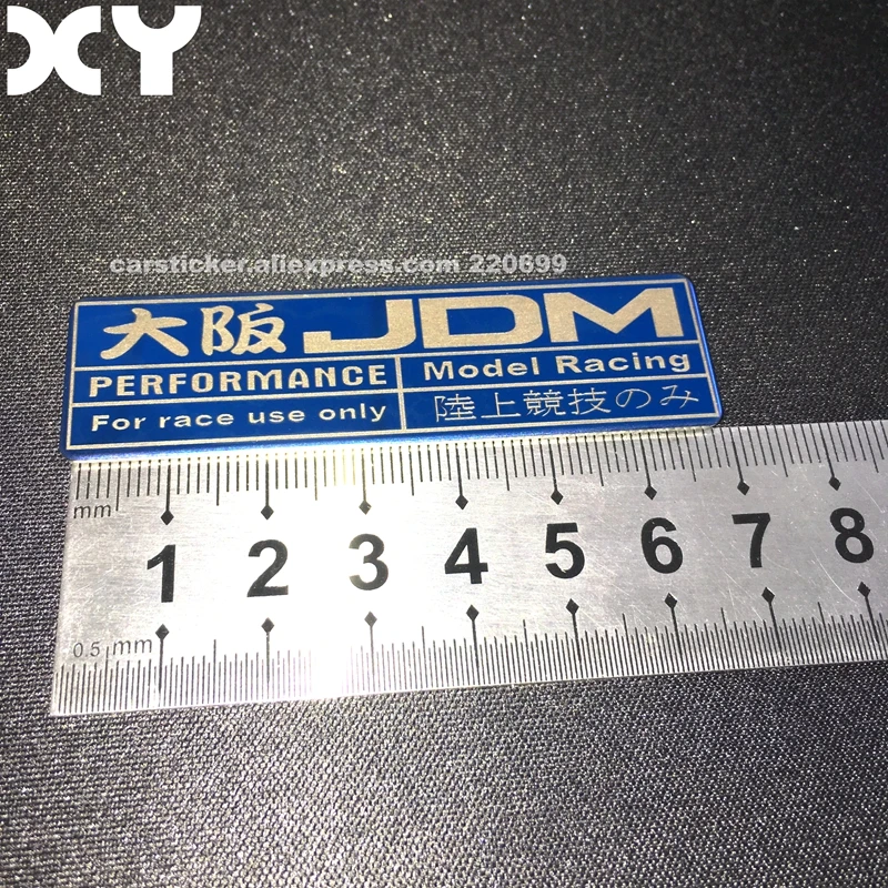 

Stainless Steel Metal Racing Car Stickers for Automobiles Motorcycle Japanese Style Automotive interior Self Adhesive