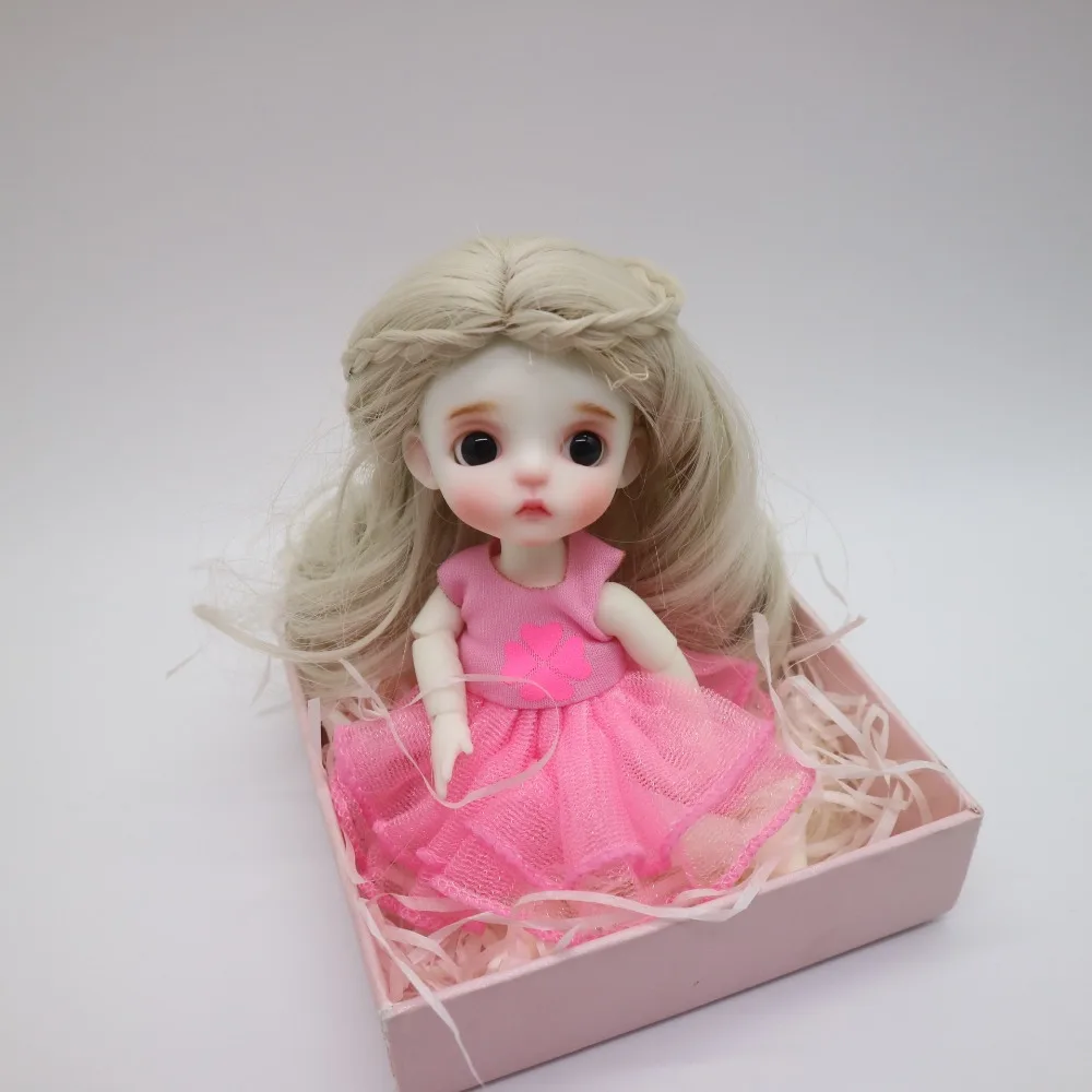 15 см BJD 1/8 кукла суставная Смола включает глаза одежда парики