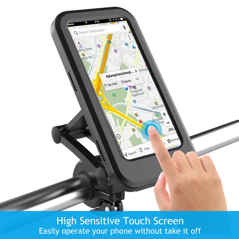Регулируемый водонепроницаемый велосипедный держатель для телефона