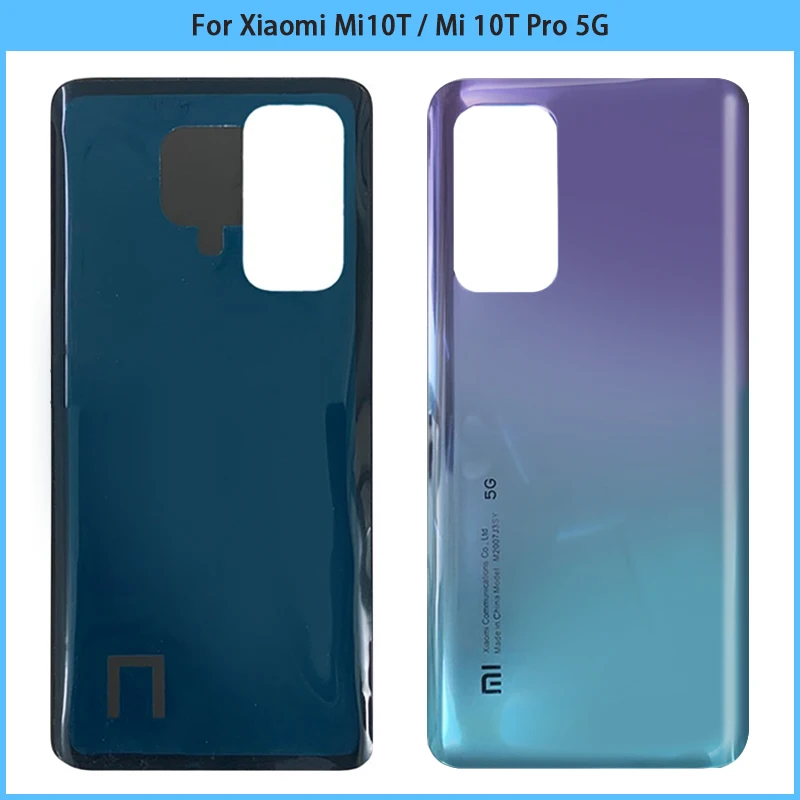

Новинка для Xiaomi Mi 10T Pro 5G задняя крышка аккумулятора 3D стеклянная панель задняя дверь Mi10T стеклянный корпус с клейкой заменой
