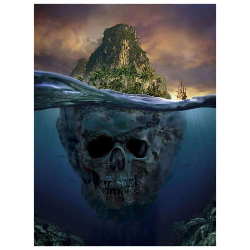 

Mosaic Art Painting Diamond Skull Jewel Cross Stitch Handmade Arts and Crafts Kits for Adults Wall Decor Full Drills Painting