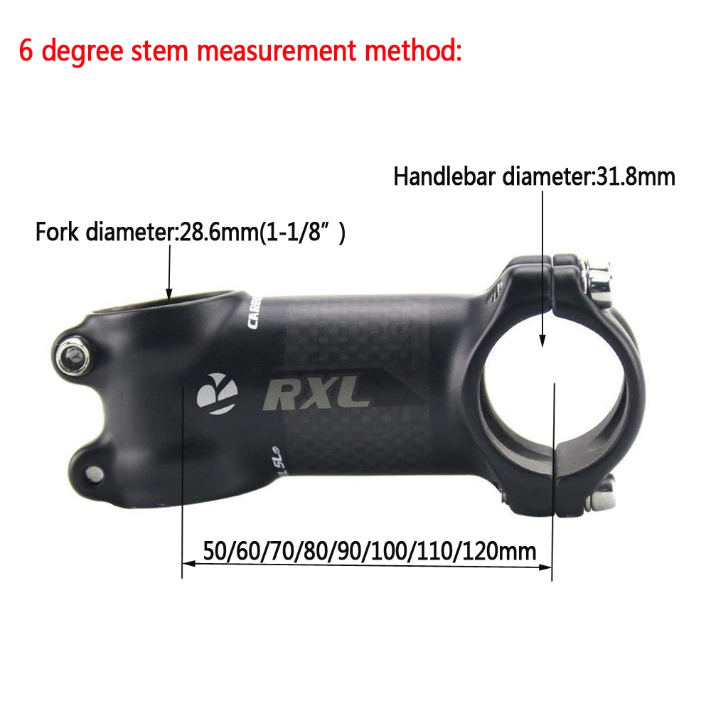 RXL SL 1 1/8 &quotАлюминиевый сплав посылка из углерода велосипед Stem 31 8*50/60/70/80/90/100/110/120 Mtb