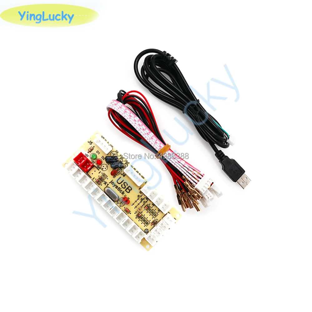 Новый DIY аркадный джойстик Набор 30 мм 24 аркадные кнопки usb Нулевая задержка