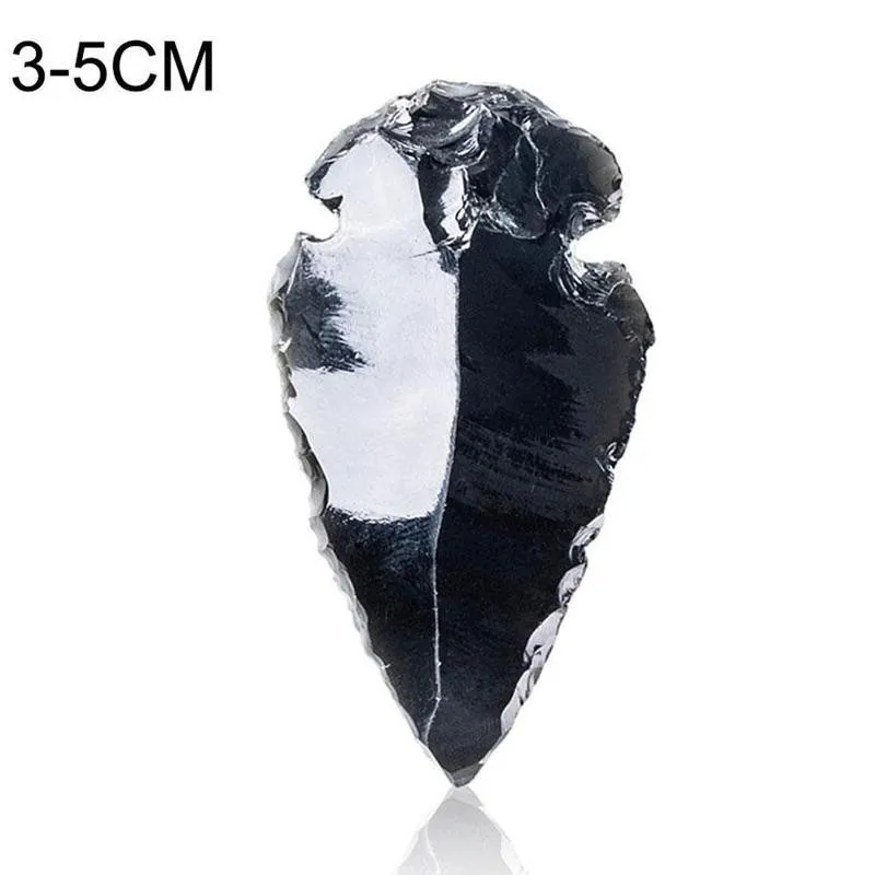 

1pcs Natural Arrow Obsidian Quartz Material Evil Spirit Crystal Reiki Healing Energy Stone Diy Crystals And Stones Healing