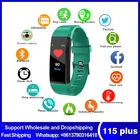 Смарт-часы 115 Plus, Bluetooth, водонепроницаемый спортивный браслет с пульсометром, оксиметром, для взрослых и детей, электронный браслет VS M5 M6