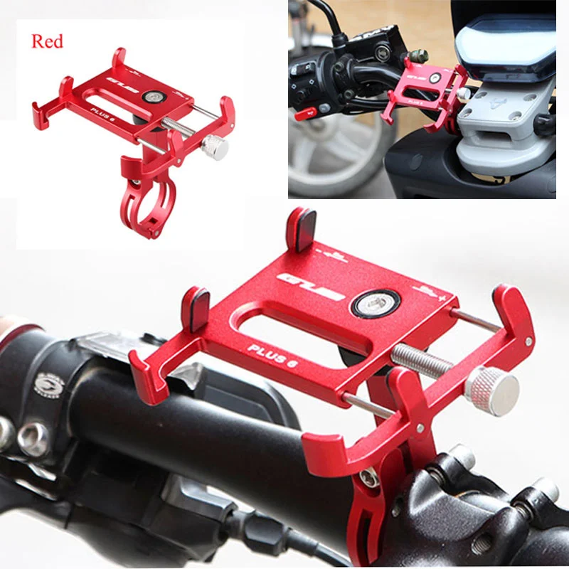 

Plus 6 Bicycle Bike motor mount Stand GPS Holder Mount Bracket For Smart Mobile Cellphone Handlebar Clip