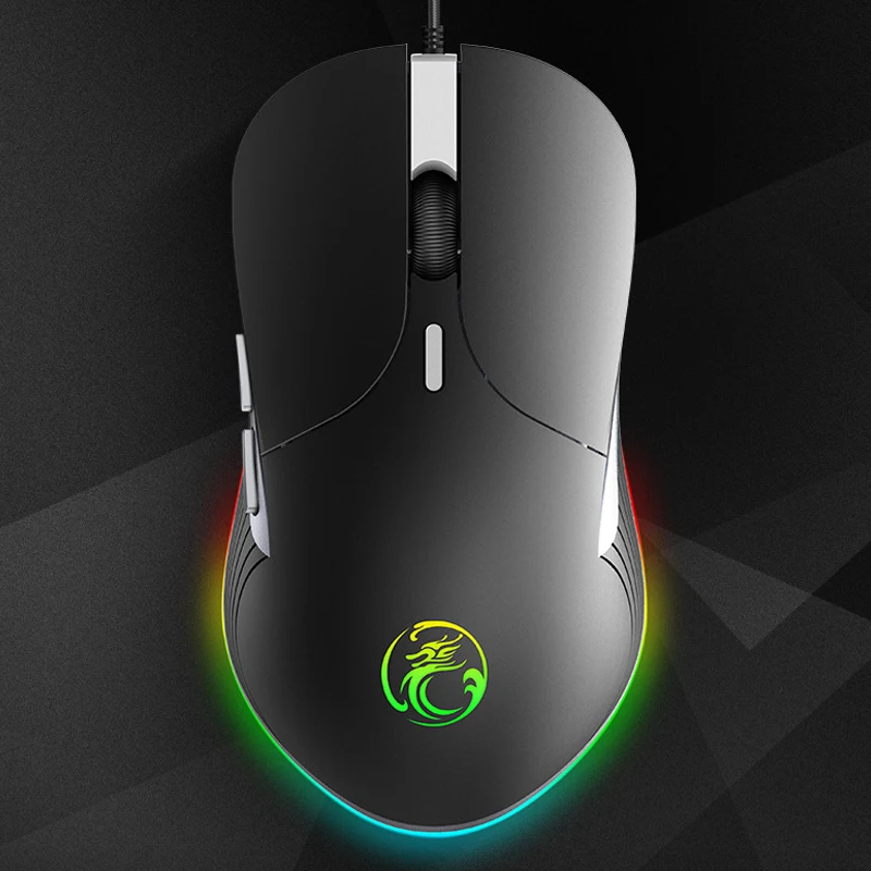 IMICE высокая конфигурация Проводная игровая мышь USB компьютера 6400 Точек на дюйм