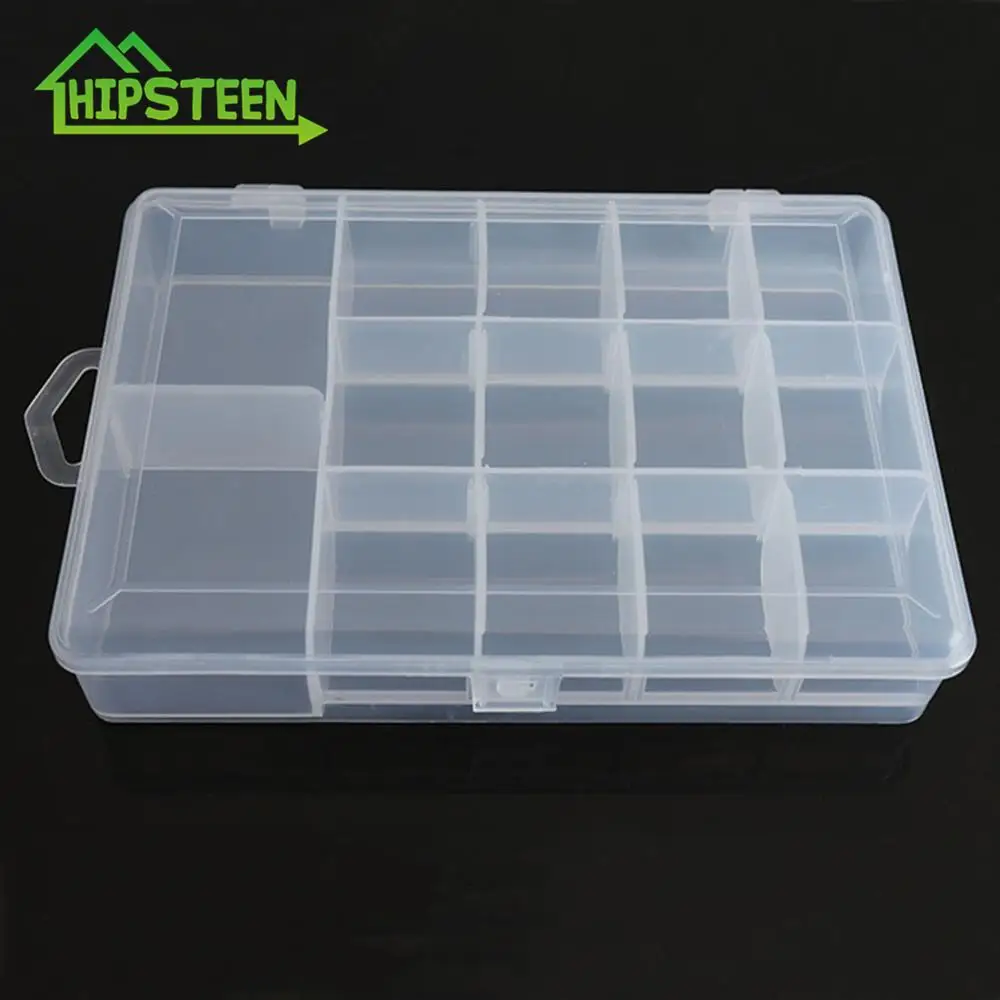 Регулируемый 14 сетки съемные электронные компоненты ящик для хранения