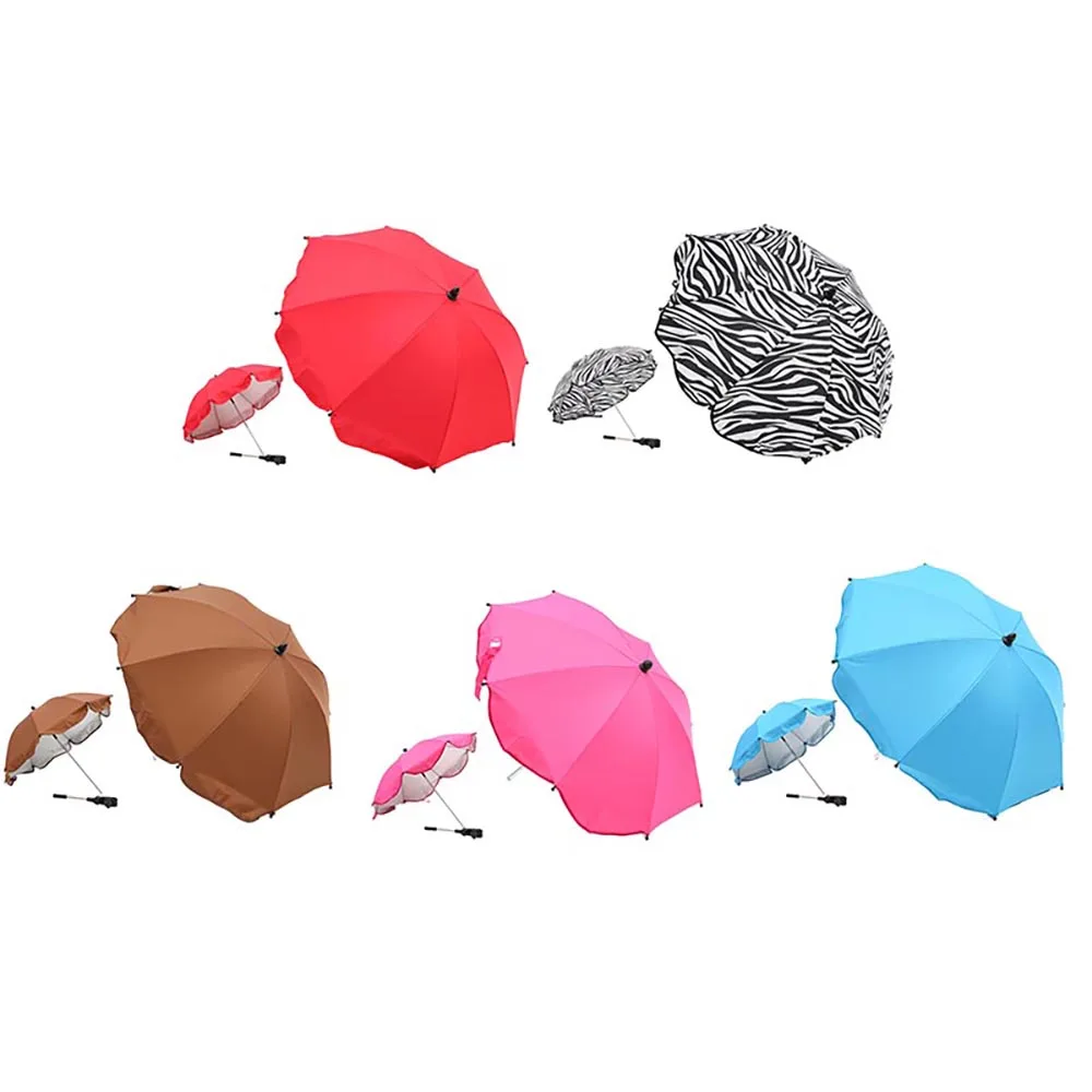 Регулируемый зонт для детской коляски защита от дождя и ультрафиолета солнца с