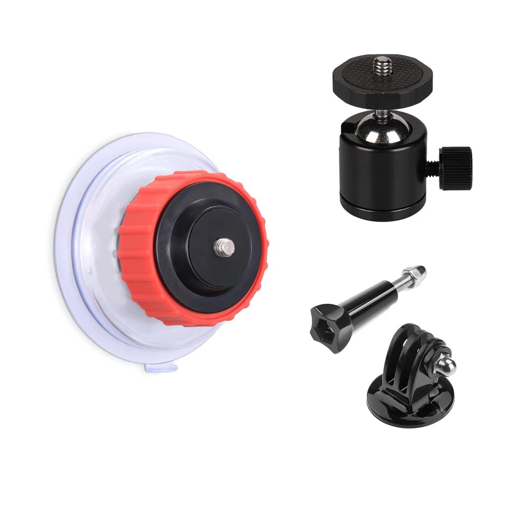 Автомобильный кронштейн на присоске для стекла Go Pro 9 8 7 6 5 SJCAM Xiaomi SOOCOO Eken 360