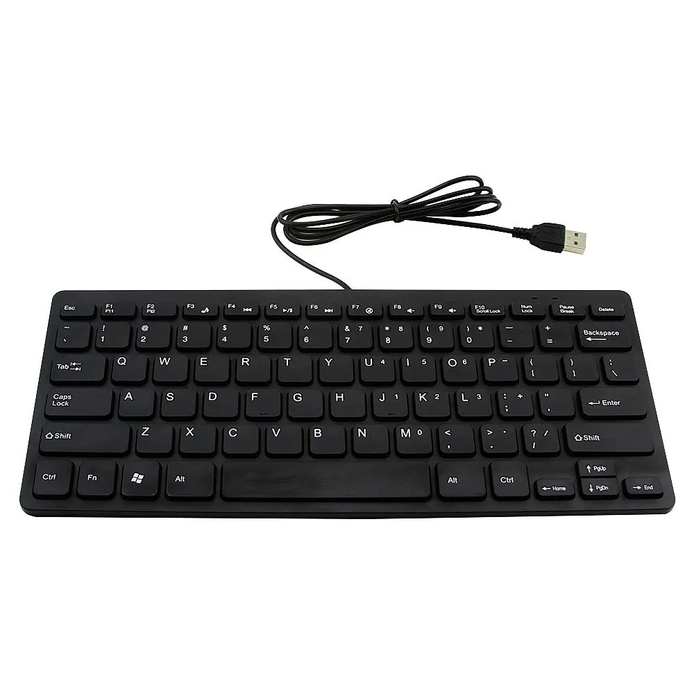 Ультратонкая USB Проводная клавиатура CHYI бесшумная портативная эргономичная