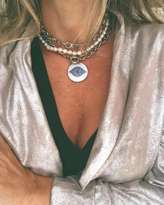 Лучший друг vsco девушка collares de moda цепочка культивированный настоящий натуральный жемчуг пресноводный жемчуг кулон бритва ожерелье для женщин