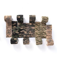 1 pcs camouflage bandage first aid kit 2 54 5cm self adhesive cshesive sports body gauze vet tape security protection