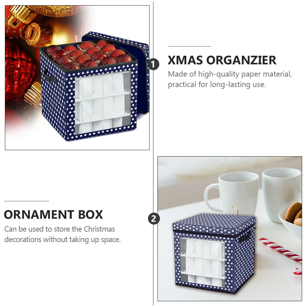 

Christmas Storage Box Christmas Ornament Storage Box Storage Container