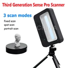 Ручной полноцветный 3d-сканер 3-го поколения Sense Pro, высокоточный принтер, совместимый с печатью 3 D, поддержка вывода apvSTL