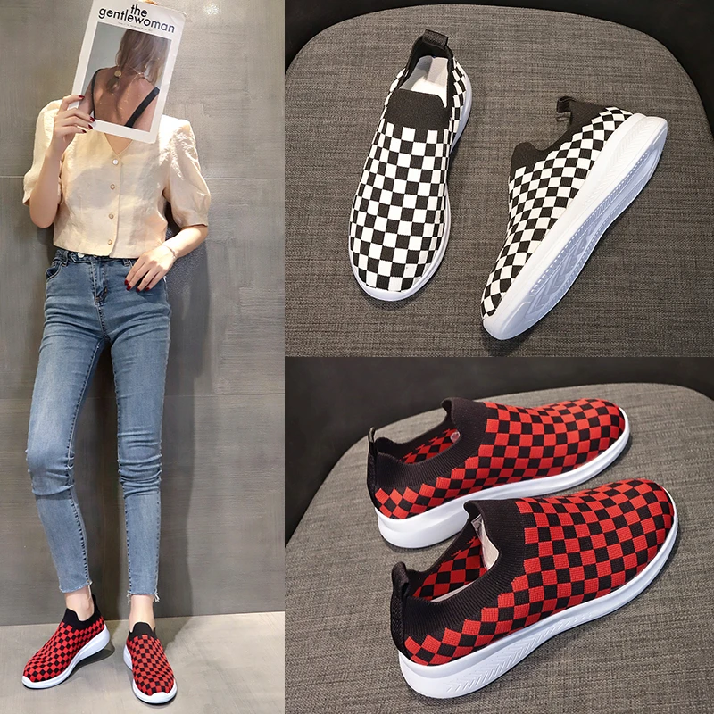 

2021 Fashion Women Sneakers New Comfortable Slip on Female Outdoor Casual Shoes Lightweight Running Walking Lady Flat Sandals