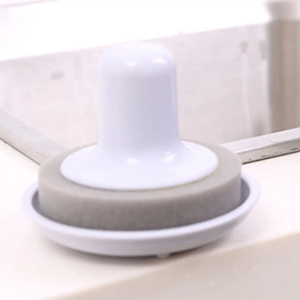 

Handheld Dish Pan Bowl Washing Easy Cleaning Brush Wall Bathtub Sponge with Handle Kitchen Scouring Pad Cleaner Wipe Cloth