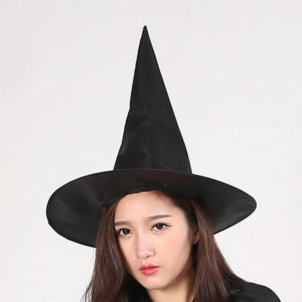 

Black Oxford Sorcerer Witch Hats Masquerade Wizard Hat Party Hats Cosplay Halloween Party Fancy Dress Decor Top Hatx