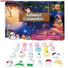 Новогодний календарь с обратным отсчетом, календарь, 24 дня, новинка, набор игрушек, подарочные коробки, игрушка с подвеской в виде животного